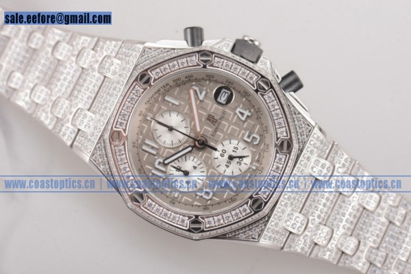 Audemars Piguet Royal Oak Offshore Chrono Watch Steel/Diamonds 1:1 Replica 26170ST.OO.D091CR.01D.gre